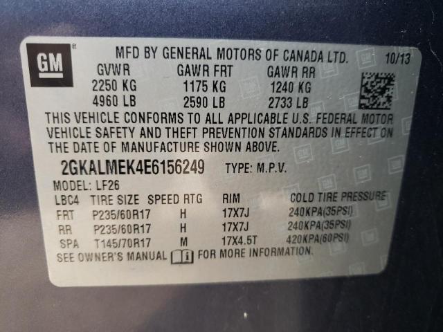 2GKALMEK4E6156249 GMC Terrain Sle