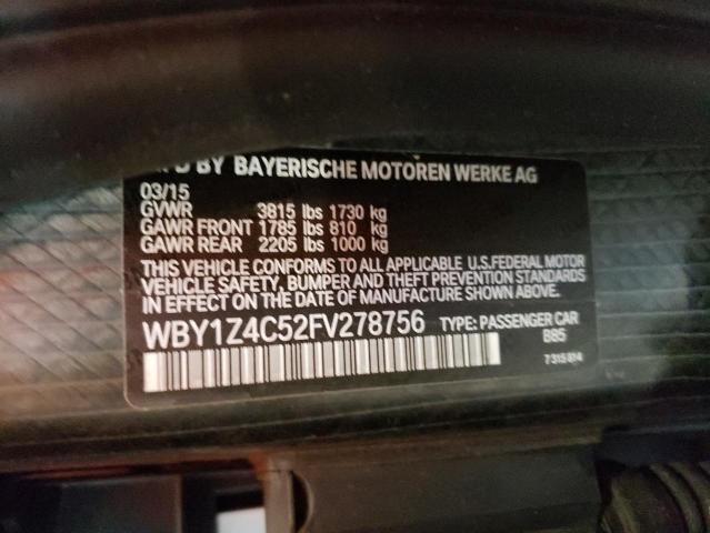 WBY1Z4C52FV278756 BMW I3 REX
