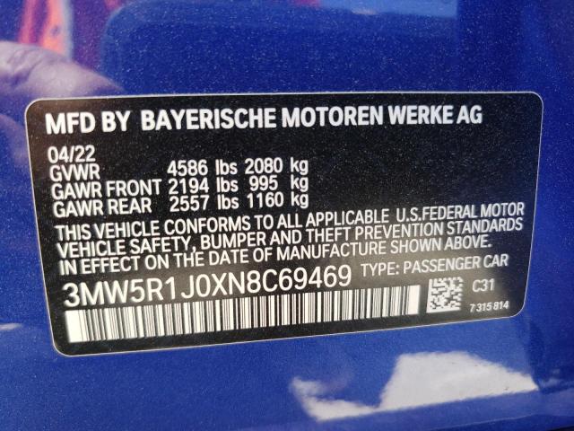 3MW5R1J0XN8C69469 BMW 330I