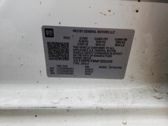 1GT49PEY8NF320105 GMC Sierra K2500 At4