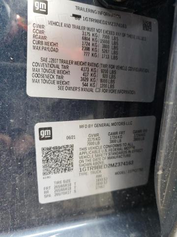 1GTR9BED2MZ374163 GMC Sierra K1500 Sle