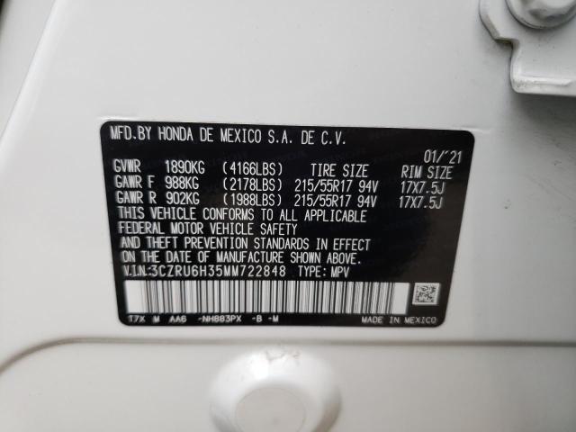 3CZRU6H35MM722848 Honda HR-V LX