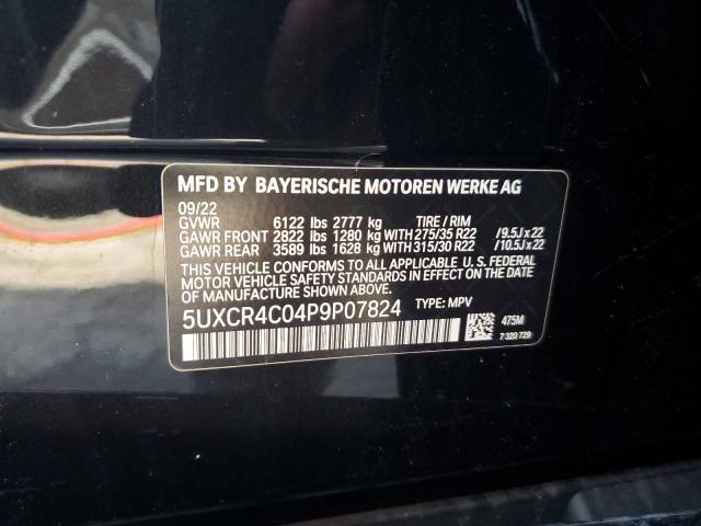 5UXCR4C04P9P07824 BMW X5 Sdrive 40i