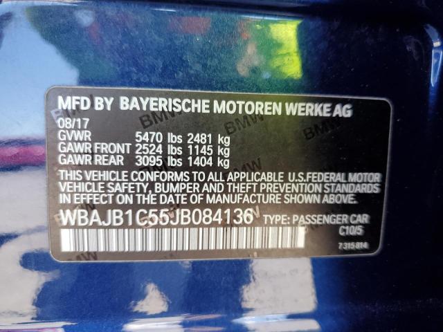 WBAJB1C55JB084136 BMW 530XE