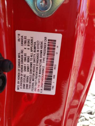 2HGFC4B5XJH309412 Honda Civic Lx