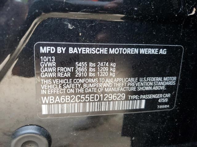 WBA6B2C55ED129629 BMW 650 I Gran Coupe