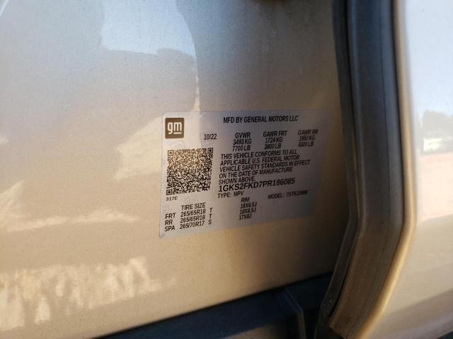 1GKS2FKD7PR186085 GMC Yukon Xl K1500 Sle