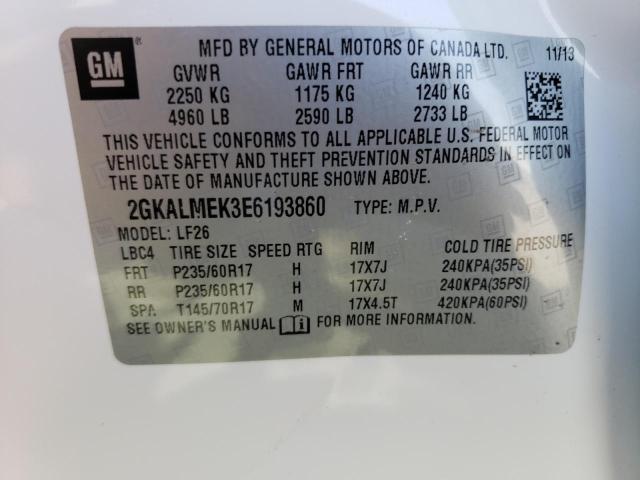 2GKALMEK3E6193860 GMC Terrain Sle