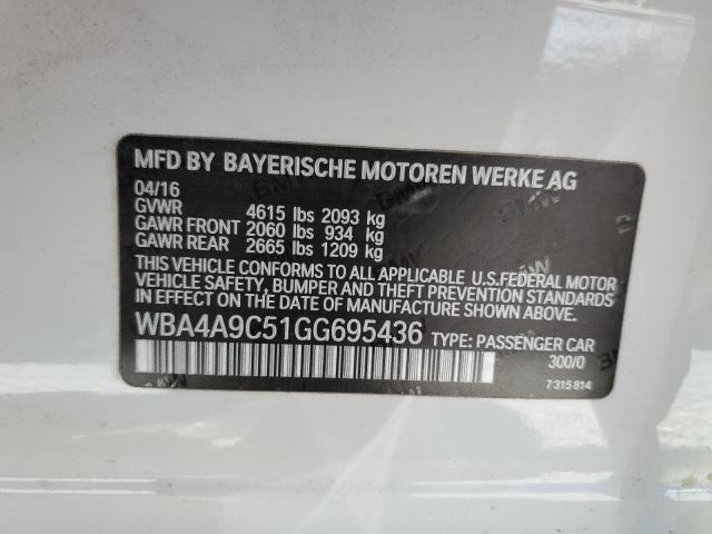 WBA4A9C51GG695436 BMW 428 I Gran Coupe Sulev