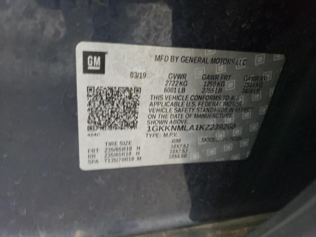 1GKKNMLA1KZ239260 GMC Acadia Slt-1