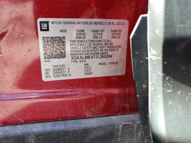 3GKALMEV7JL355294 GMC Terrain Sle
