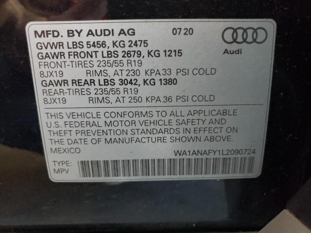 WA1ANAFY1L2090724 Audi Q5 PREMIUM