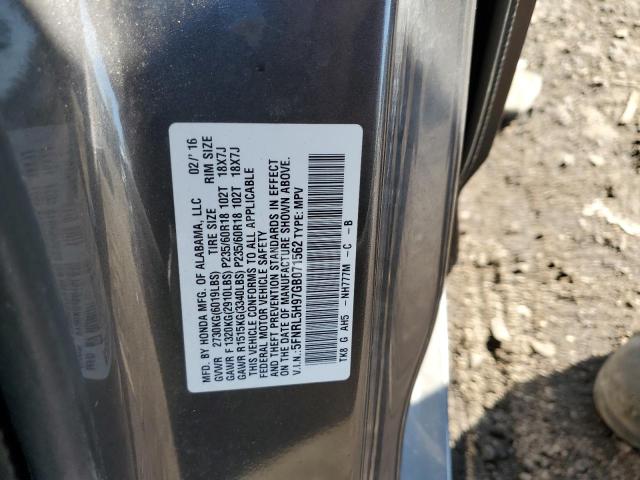 5FNRL5H97GB071562 Honda Odyssey Touring