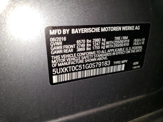 5UXKT0C51G0S79183 BMW X5 Xdr40e
