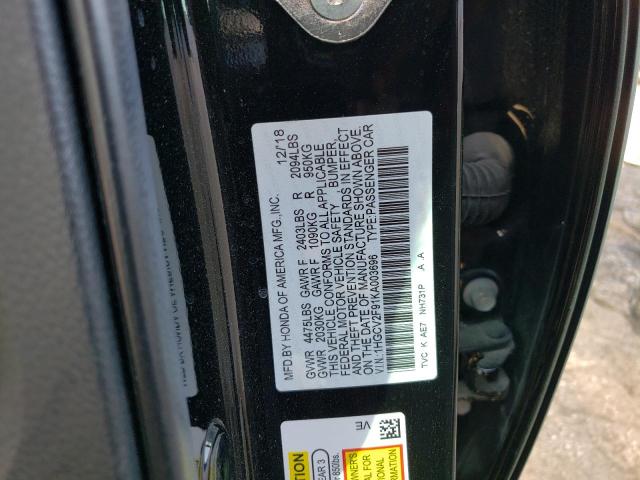 1HGCV2F91KA003696 Honda Accord Touring