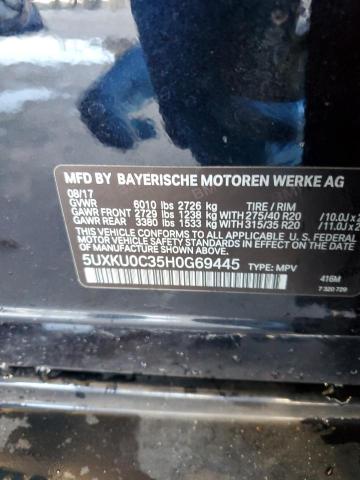 5UXKU0C35H0G69445 BMW X6 Sdrive35i