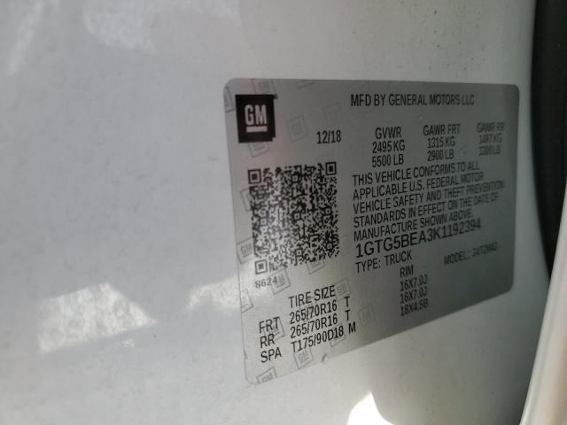 1GTG5BEA3K1192394 GMC Canyon