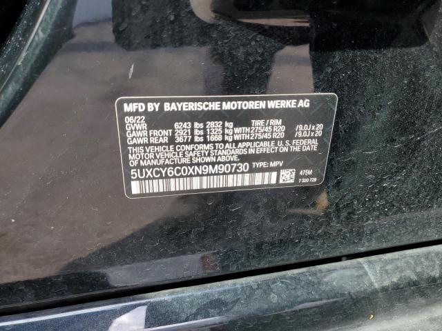 5UXCY6C0XN9M90730 BMW X6 Xdrive40i