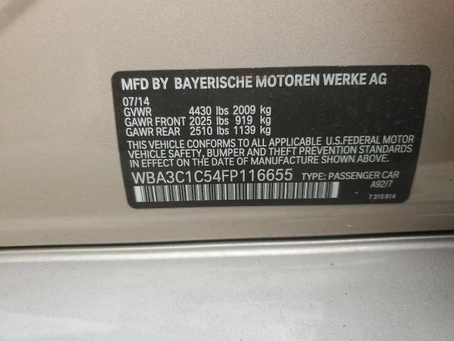 WBA3C1C54FP116655 BMW 328 I Sulev