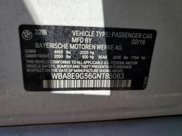WBA8E9G56GNT85083 BMW 328 I Sulev