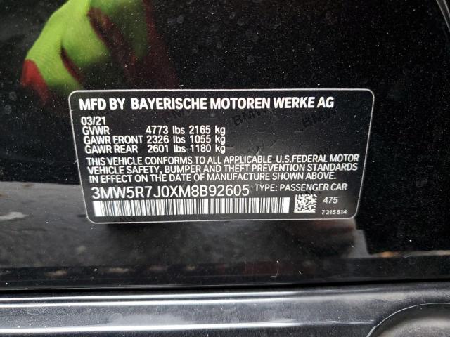 3MW5R7J0XM8B92605 BMW 330XI