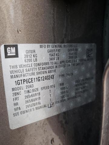 1GTP6CE11G1240243 GMC CANYON SLE