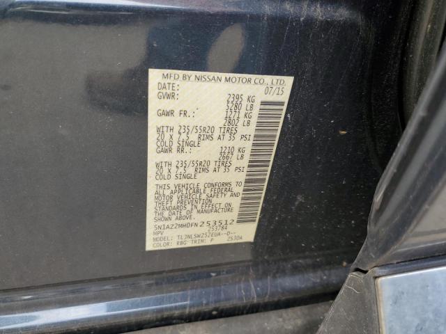 5N1AZ2MH0FN253512 Nissan MURANO S