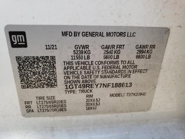 1GT49REY7NF188613 GMC Sierra K2500 Denali