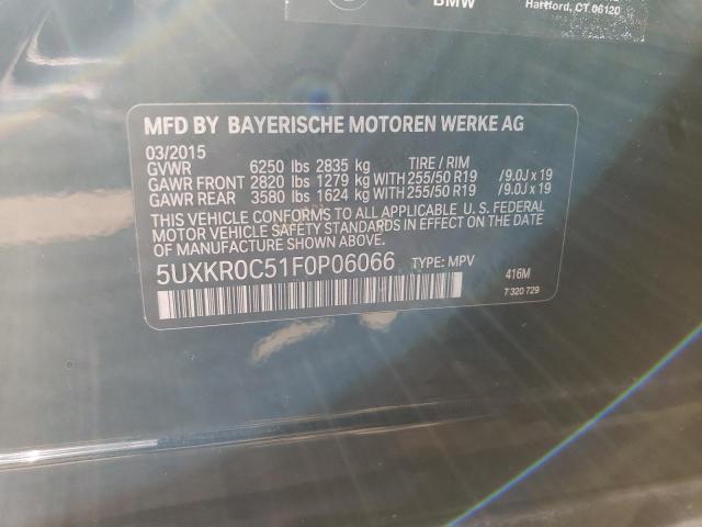5UXKR0C51F0P06066 BMW X5 Xdrive35i