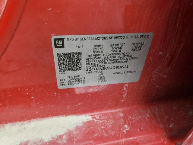 3GTU2NEC2JG619921 GMC Sierra K1500 Slt