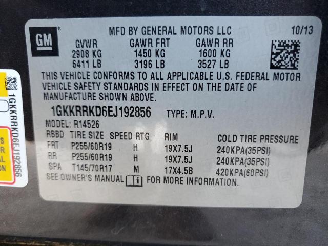 1GKKRRKD6EJ192856 GMC Acadia Slt-1