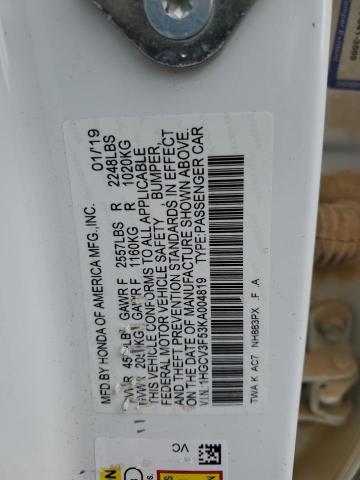 1HGCV3F53KA004819 Honda Accord Hybrid Exl