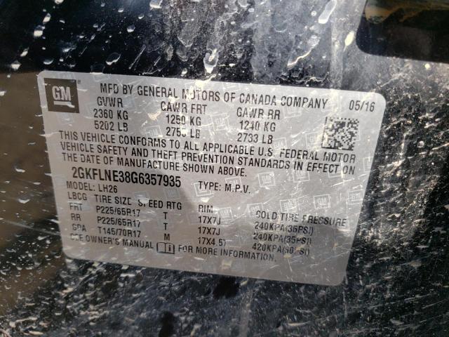 2GKFLNE38G6357935 GMC Terrain Sle