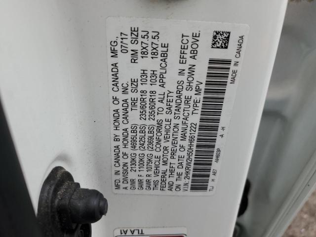 2HKRW2H50HH661222 Honda CR-V EX