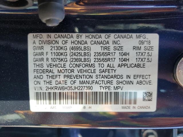 2HKRW6H35JH227390 Honda CR-V LX