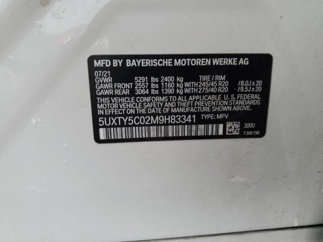 5UXTY5C02M9H83341 BMW X3 Xdrive30i