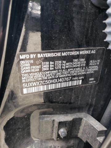 5UXWX7C50H0U40767 BMW X3 Xdrive35i