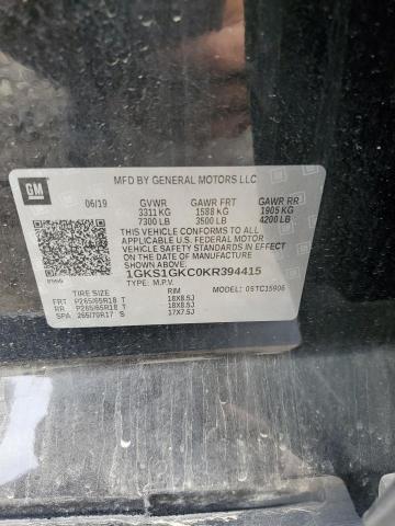 1GKS1GKC0KR394415 GMC Yukon Xl C1500 Slt