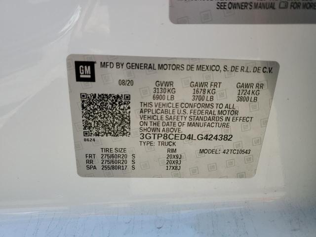 3GTP8CED4LG424382 GMC Sierra C1500 Elevation