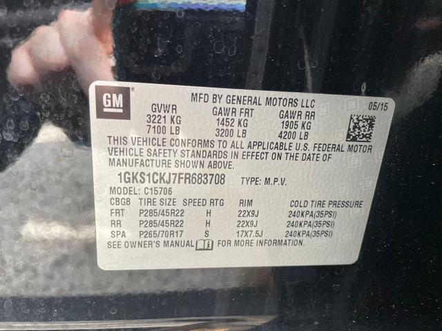 1GKS1CKJ7FR683708 GMC YUKON DENALI