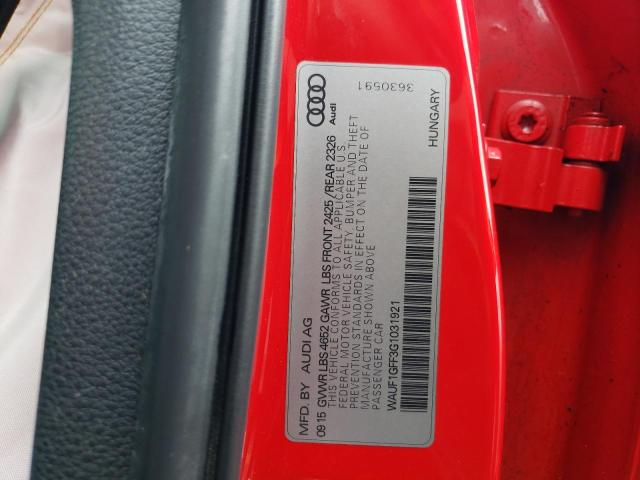 WAUF1GFF3G1031921 Audi S3 Prestige