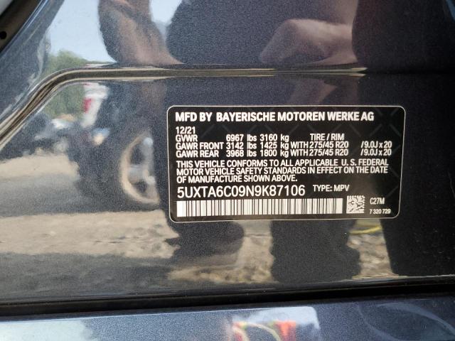 5UXTA6C09N9K87106 BMW X5 Xdrive45e