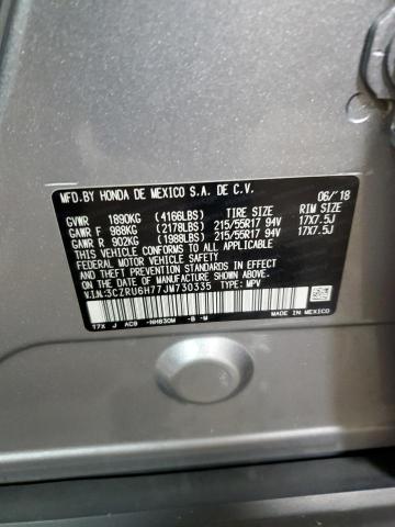 3CZRU6H77JM730335 Honda Hr-v Exl