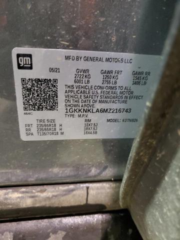 1GKKNKLA6MZ216743 GMC ACADIA SLE