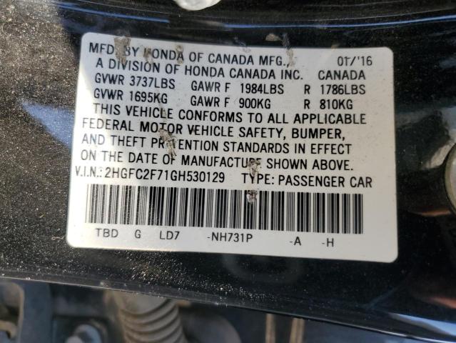 2HGFC2F71GH530129 Honda CIVIC EX