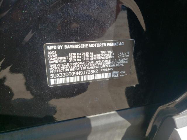 5UX33DT09N9J72682 BMW X4 Xdrive30i