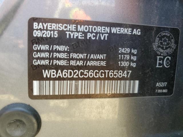 WBA6D2C56GGT65847 BMW 640 Xi Gran Coupe