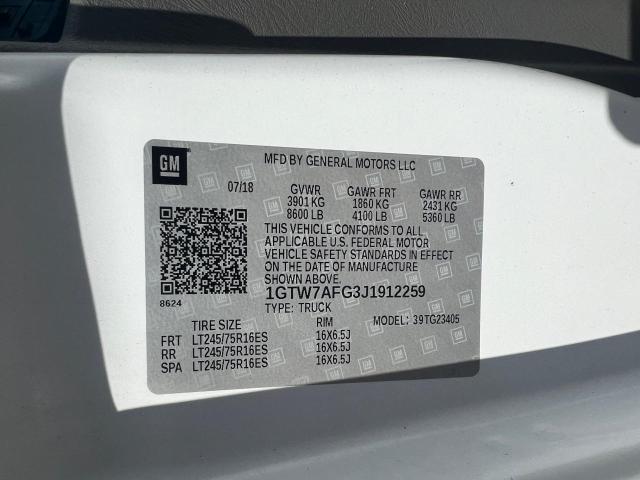 1GTW7AFG3J1912259 GMC Savana G2500