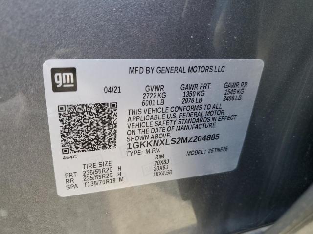 1GKKNXLS2MZ204885 GMC Acadia Denali