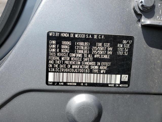 3CZRU6H39JG700183 Honda HR-V LX